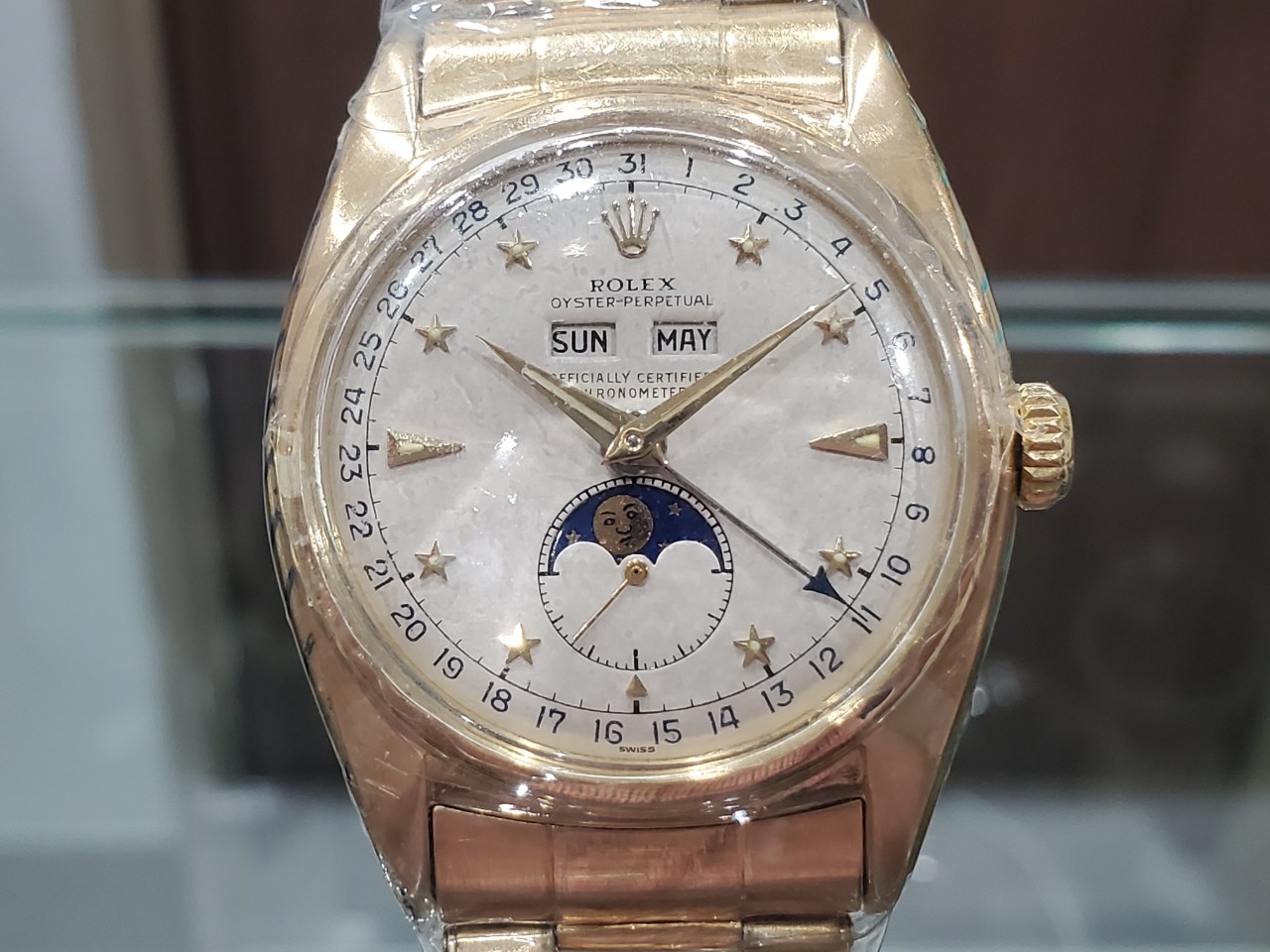 ロレックス Ref.6062 トリプルカレンダームーンフェイズ スター 